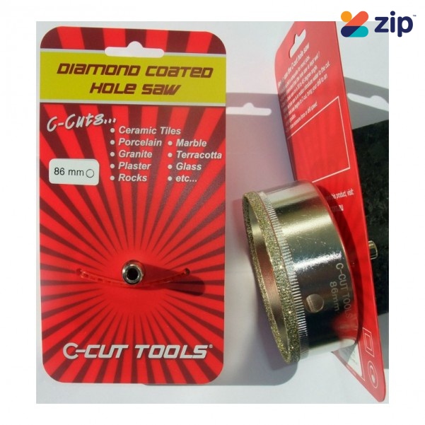 C-CUT TOOLS DHCS86S - 86mm Diamond Coated Hole Saw Holesaws